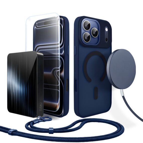 Perfect Match do iPhone 17 Pro Max - zestaw Color Flush z MagSafe + akcesoria, granatowy (5)