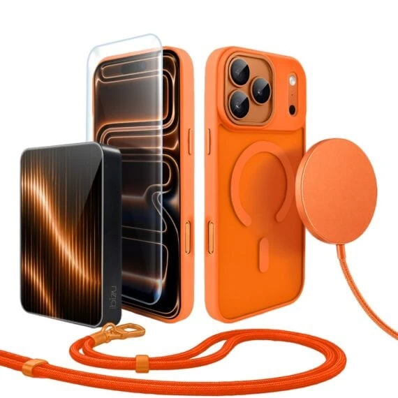 Perfect Match do iPhone 17 Pro Max - zestaw Color Flush z MagSafe + akcesoria, pomarańczowy (2)