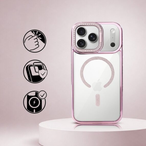 Perfect Match do iPhone 17 Pro Max - zestaw Diadem Glow + akcesoria, różowy (2)