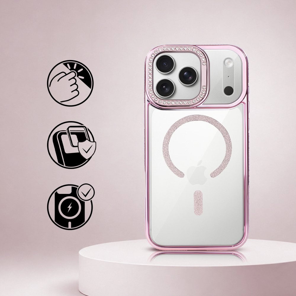 Perfect Match do iPhone 17 Pro Max - zestaw Diadem Glow + akcesoria, różowy (2)