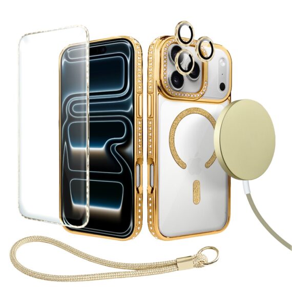 Perfect Match do iPhone 17 Pro Max - zestaw Diadem Glow + akcesoria, złoty (2)
