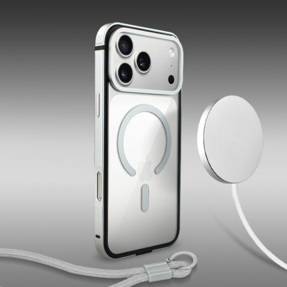 Perfect Match do iPhone 17 Pro Max - zestaw IBIZU Elite Skin + akcesoria, srebrny (3)