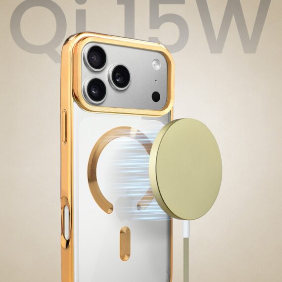 Perfect Match do iPhone 17 Pro Max - zestaw MagSafe Luxury + akcesoria, złoty (3)
