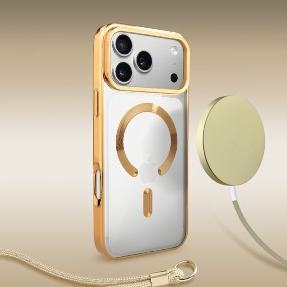 Perfect Match do iPhone 17 Pro Max - zestaw MagSafe Luxury + akcesoria, złoty (5)