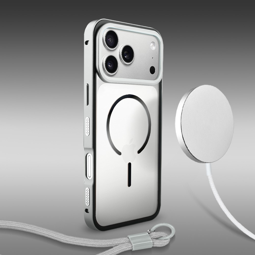 Perfect Match do iPhone 17 Pro Max - zestaw Metal Defender + akcesoria, srebrny (3)