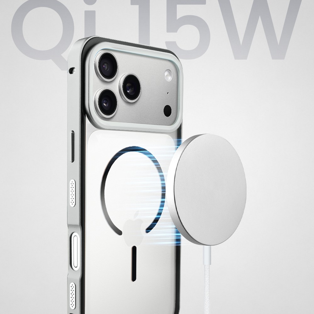 Perfect Match do iPhone 17 Pro Max - zestaw Metal Defender + akcesoria, srebrny (6)