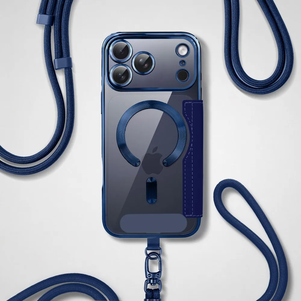 Perfect Match do iPhone 17 Pro - zestaw Book MagSafe Lens + akcesoria, granatowy (6)