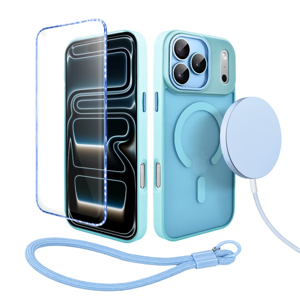 Perfect Match do iPhone 17 Pro Max – zestaw Color Flush z MagSafe + akcesoria, niebieski