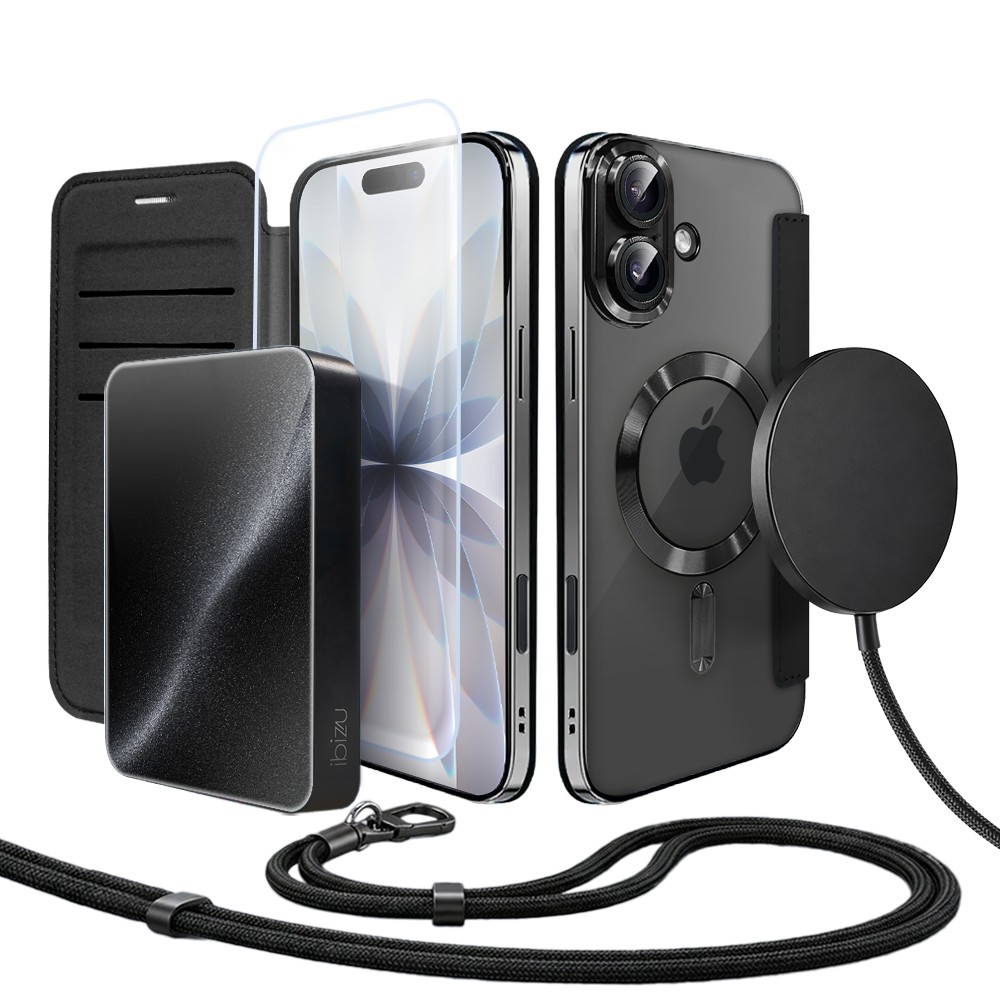 Perfect Match do iPhone 17 – zestaw Book MagSafe Lens + akcesoria, czarny