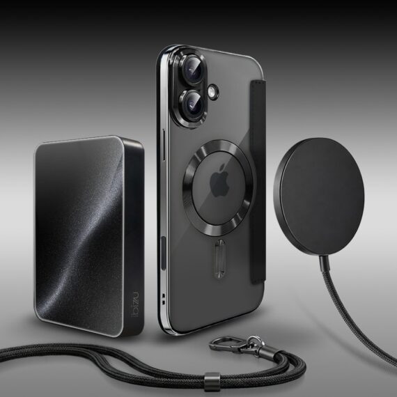 Perfect Match do iPhone 17 - zestaw Book MagSafe Lens + akcesoria, czarny (4)