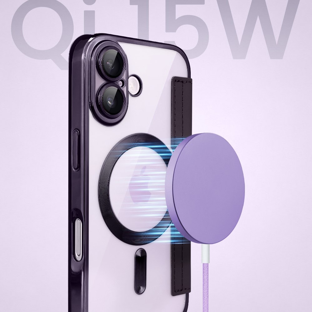Perfect Match do iPhone 17 - zestaw Book MagSafe Lens + akcesoria, fioletowy (3)