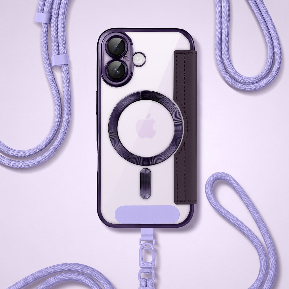 Perfect Match do iPhone 17 - zestaw Book MagSafe Lens + akcesoria, fioletowy (5)