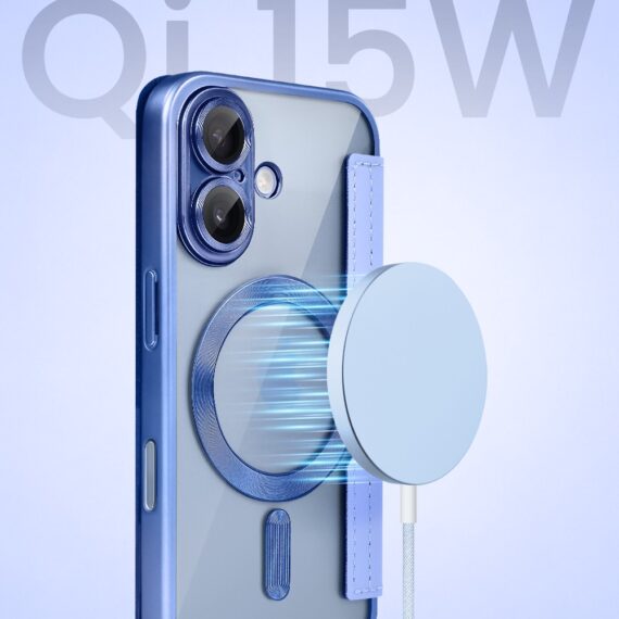 Perfect Match do iPhone 17 - zestaw Book MagSafe Lens + akcesoria, niebieski (3)