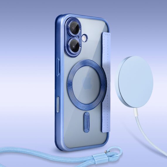 Perfect Match do iPhone 17 - zestaw Book MagSafe Lens + akcesoria, niebieski (4)