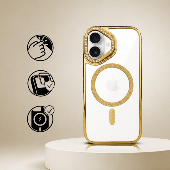 Perfect Match do iPhone 17 - zestaw Diadem Glow + akcesoria, złoty (1)