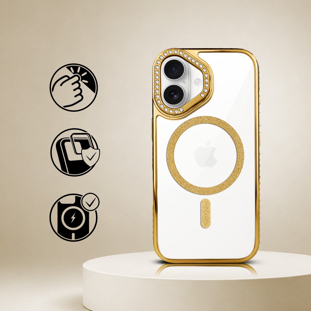 Perfect Match do iPhone 17 - zestaw Diadem Glow + akcesoria, złoty (1)