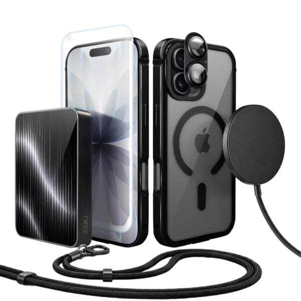 Perfect Match do iPhone 17 – zestaw IBIZU Elite Skin + akcesoria, czarny