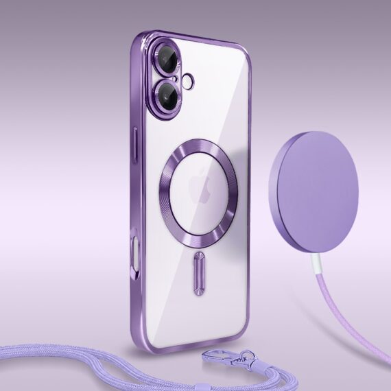 Perfect Match do iPhone 17 - zestaw MagSafe Luxury Protect + akcesoria, lawendowy, fioletowy (4)