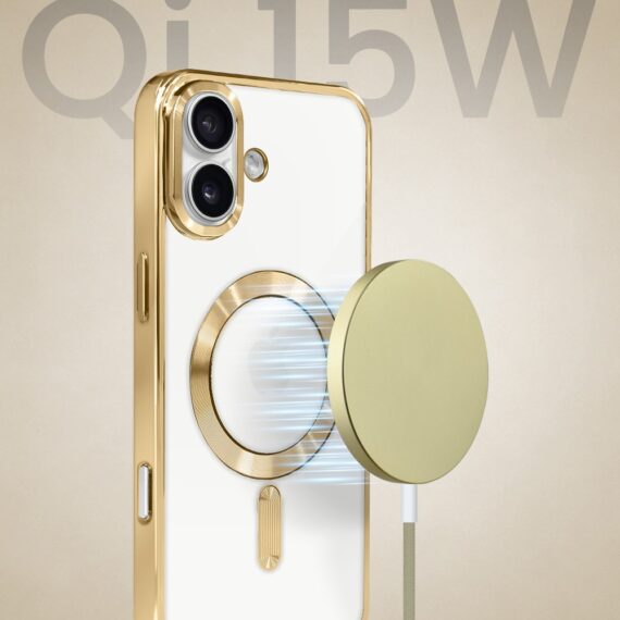 Perfect Match do iPhone 17 - zestaw MagSafe Luxury + akcesoria, złoty (3)