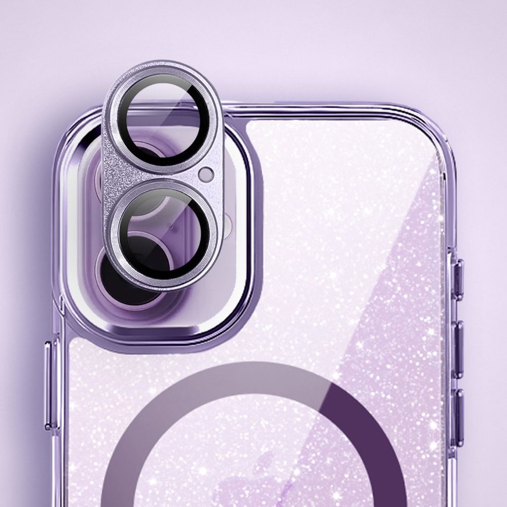 Perfect Match do iPhone 17 - zestaw Super Hybrid Sparkle + akcesoria, fioletowy (4)