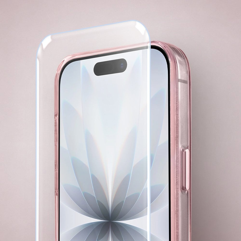 Perfect Match do iPhone 17 - zestaw Super Hybrid Sparkle + akcesoria, różowy (1)