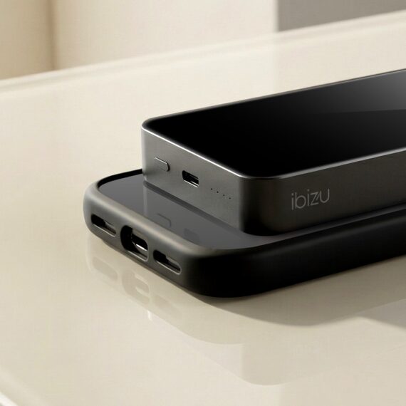 Power Bank 10000mAh IBIZU MagPower do iPhone z MagSafe, ładowanie bezprzewodowe, solidny, czarny8