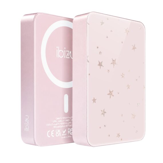 Powerbank IBIZU MagPower 10k do iPhone z MagSafe, solidny, aluminiowy, 10 000 mAh, Ciche gwiazdki (5)