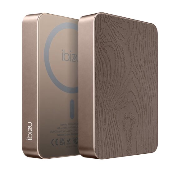 Powerbank IBIZU MagPower 10k do iPhone z MagSafe, solidny, aluminiowy, 10 000 mAh, Ciepłe słoje Taupe (1)