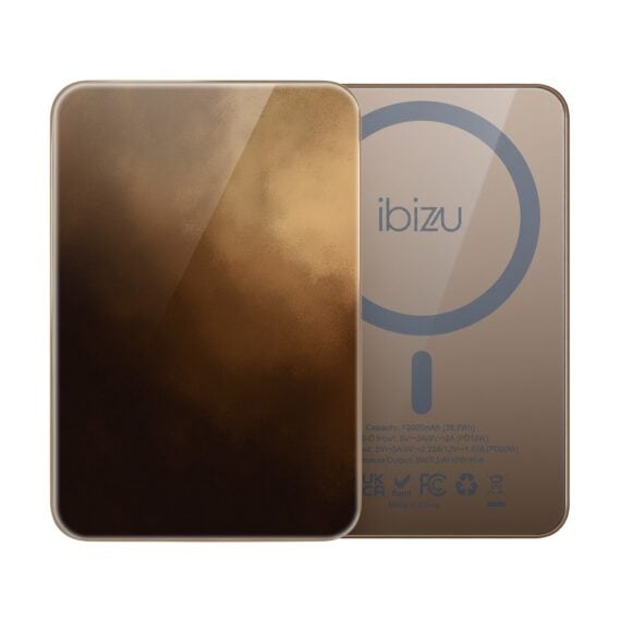 Powerbank IBIZU MagPower 10k do iPhone z MagSafe, solidny, aluminiowy, 10 000 mAh, Desert storm, pustynny (3)