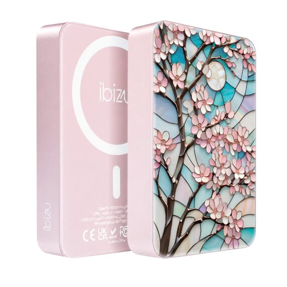 Powerbank IBIZU MagPower 10k do iPhone z MagSafe, solidny, aluminiowy, 10 000 mAh, Księżycowa wiśnia (5)