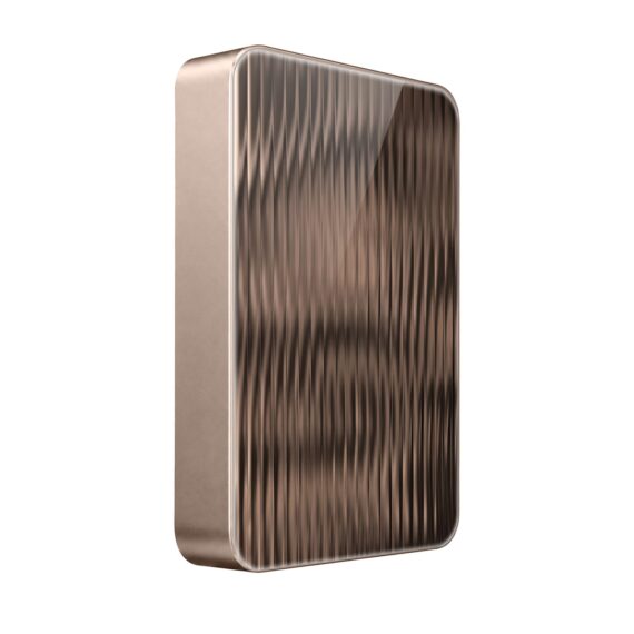 Powerbank IBIZU MagPower 10k do iPhone z MagSafe, solidny, aluminiowy, 10 000 mAh, Metaliczne fale (1)