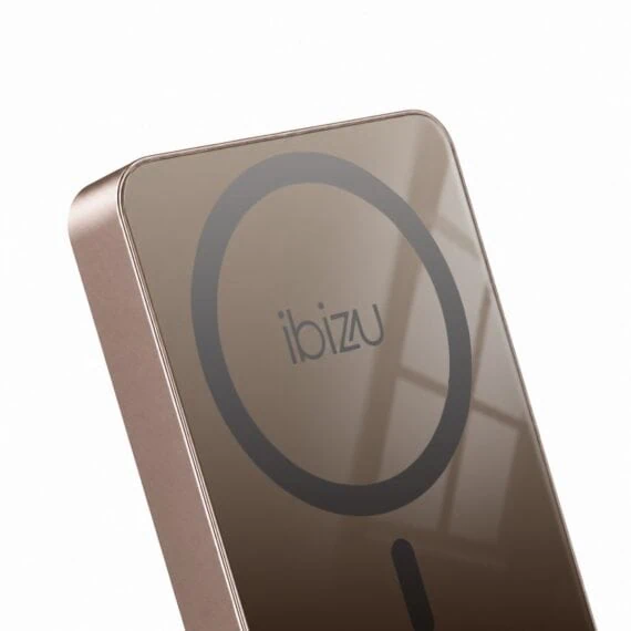 Powerbank IBIZU MagPower 10k do iPhone z MagSafe, solidny, aluminiowy, 10 000 mAh, Nici złotego blasku (9)