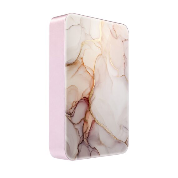 Powerbank IBIZU MagPower 10k do iPhone z MagSafe, solidny, aluminiowy, 10 000 mAh, Różany alabaster, różowy (8)