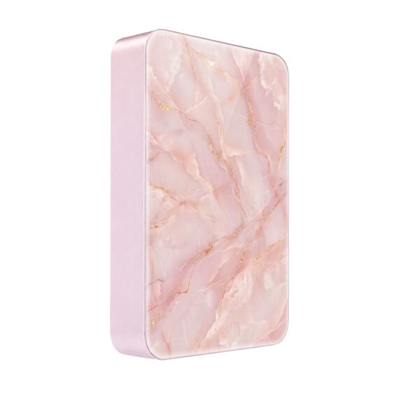 Powerbank IBIZU MagPower 10k do iPhone z MagSafe, solidny, aluminiowy, 10 000 mAh, Różany marmur (6)