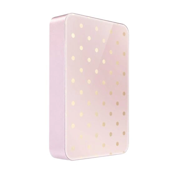 Powerbank IBIZU MagPower 10k do iPhone z MagSafe, solidny, aluminiowy, 10 000 mAh, Złote groszki (1)