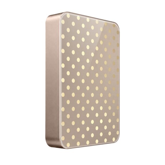 Powerbank IBIZU MagPower 10k do iPhone z MagSafe, solidny, aluminiowy, 10 000 mAh, Złote groszki_złoty (9)