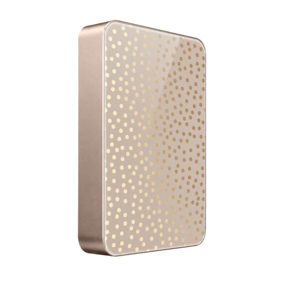 Powerbank IBIZU MagPower 10k do iPhone z MagSafe, solidny, aluminiowy, 10 000 mAh, Złote konfetti (1)