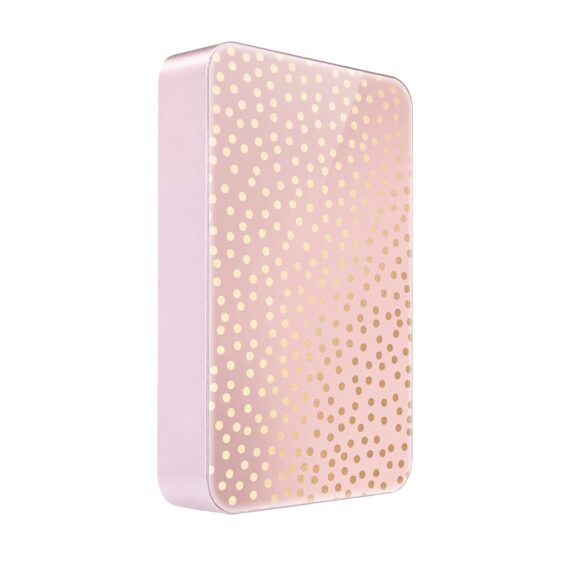 Powerbank IBIZU MagPower 10k do iPhone z MagSafe, solidny, aluminiowy, 10 000 mAh, Złote konfetti_rozowe (7)