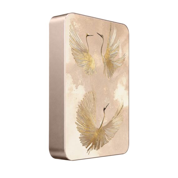 Powerbank IBIZU MagPower 10k do iPhone z MagSafe, solidny, aluminiowy, 10 000 mAh, Złote żurawie, pustynny (1)
