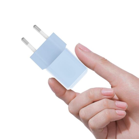 Szybka ładowarka sieciowa, USB-C PD 25W, niebieska4