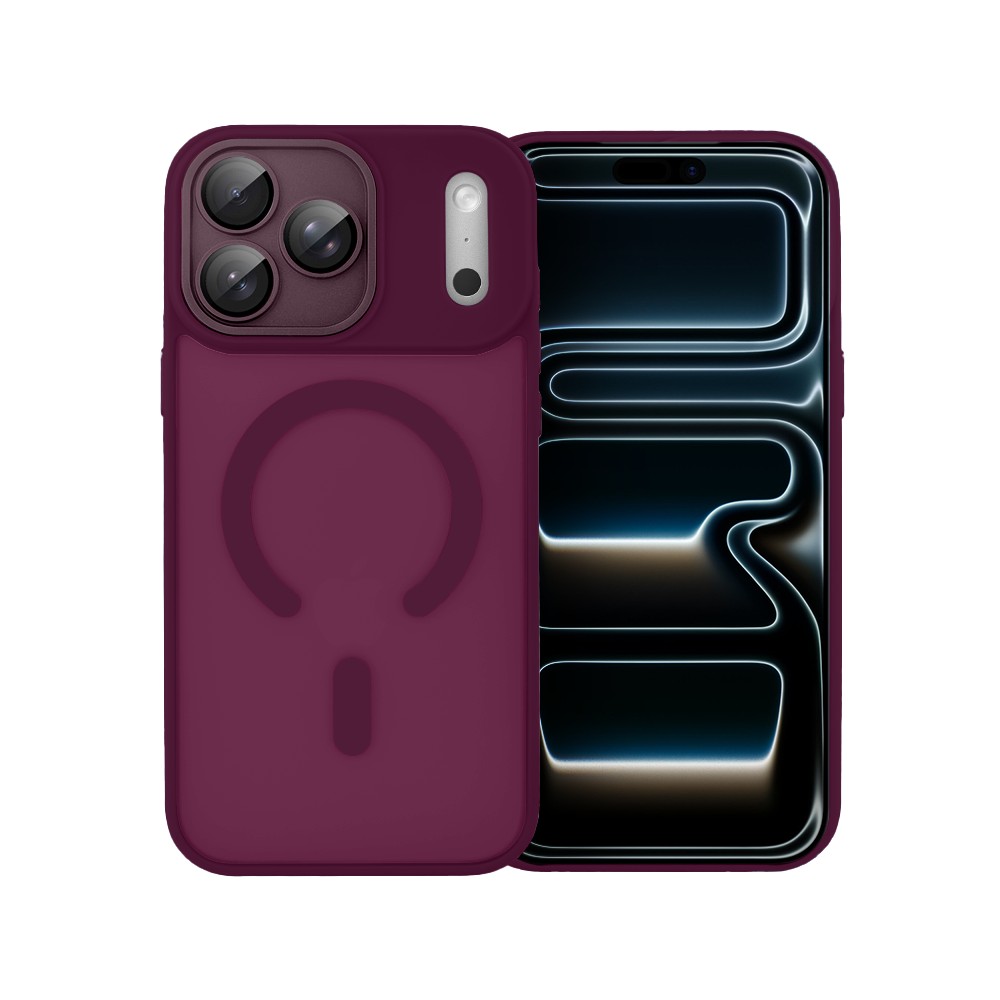 Etui do iPhone 17 Pro Max, Color Flush z Magsafe, z osłoną aparatu, wiśniowe, burgundowe