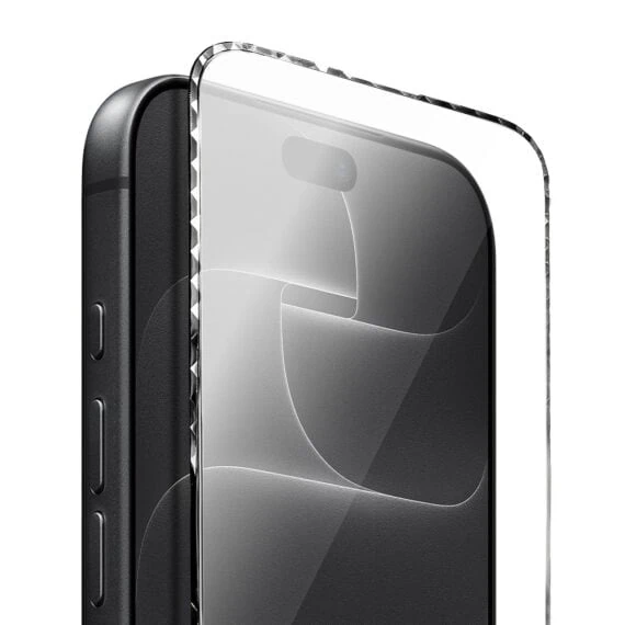 diamond cut, twarde szkło z ozdobną diamentową ramką do iphone 18 pro max, czarne