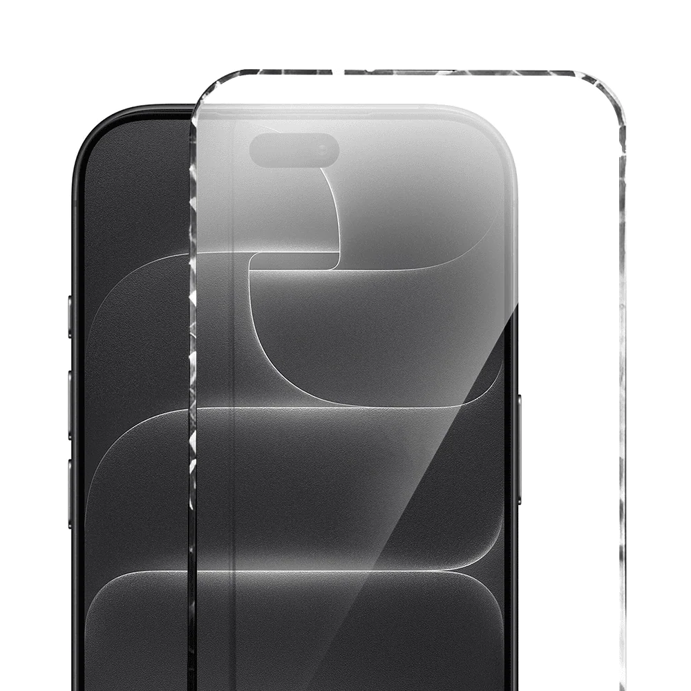 diamond cut, twarde szkło z ozdobną diamentową ramką do iphone 18 pro max, czarne