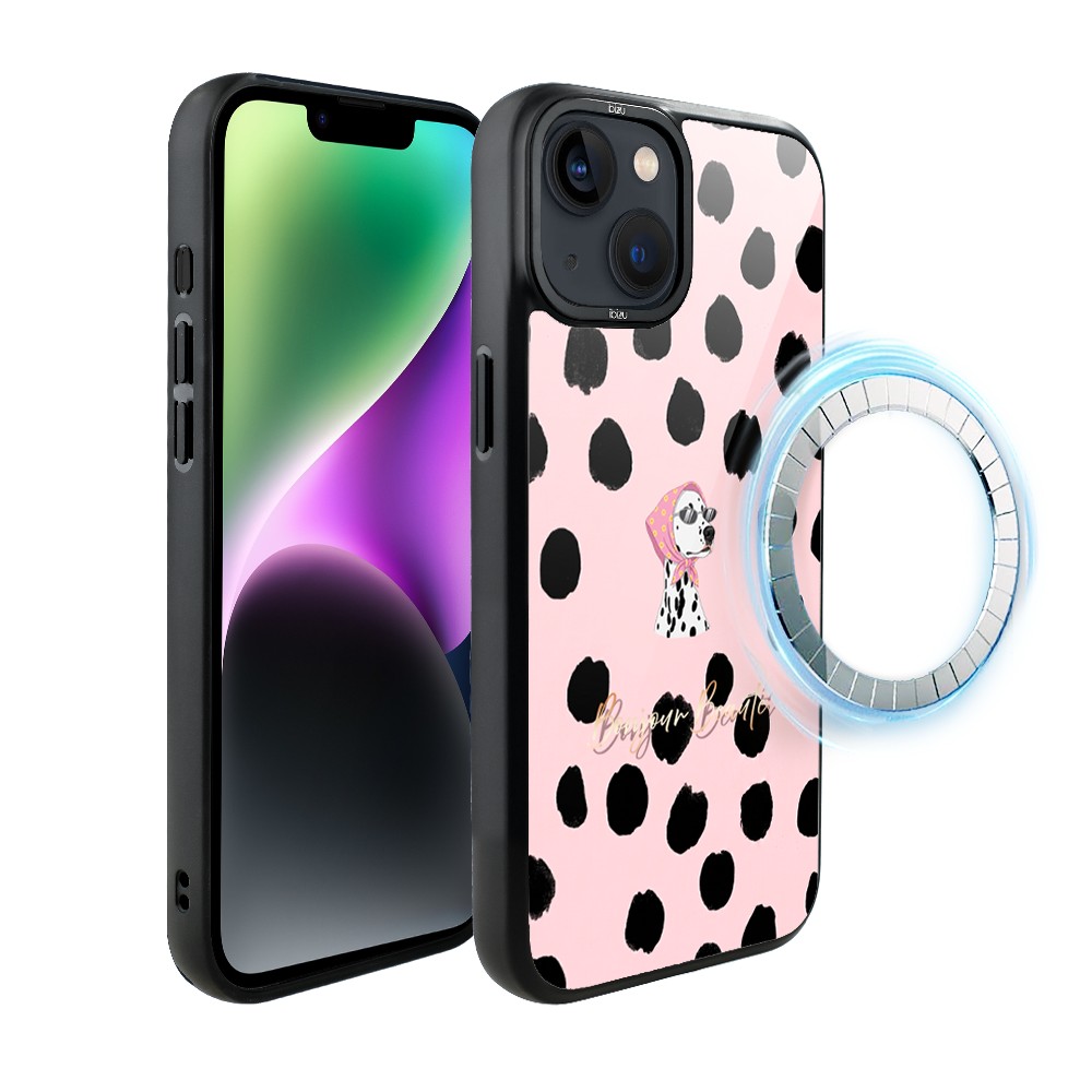 Etui do iPhone 14 Plus IBIZU DropGuard Matt z MagSafe, Bella Fantasia, Słodki dalmatyńczyk