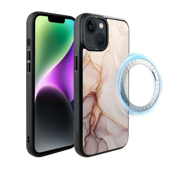 Etui do iPhone 14 IBIZU DropGuard Matt z MagSafe, Ethereal Essence, Różany alabaster (7)