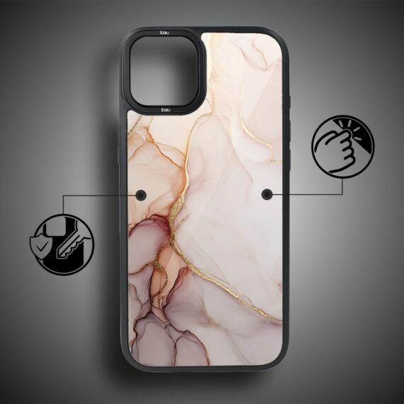 Etui do iPhone 14 IBIZU DropGuard Matt z MagSafe, Ethereal Essence, Różany alabaster (8)
