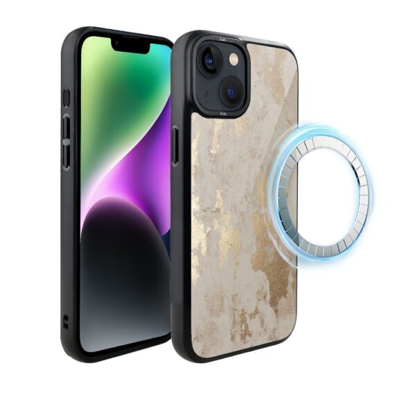 Etui do iPhone 14 IBIZU DropGuard Matt z MagSafe, Ethereal Essence, Szampańskie Złoto-6