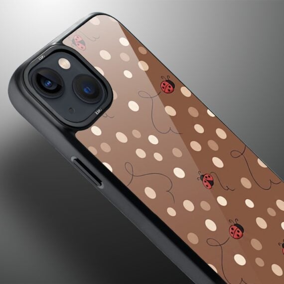 Etui do iPhone 14 Plus DropGuard Matt z MagSafe, Bella Fantasia, Kawowe biedronki (2)