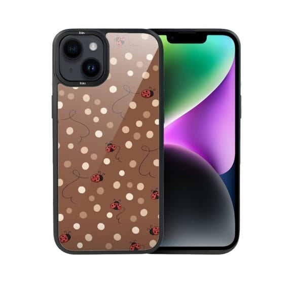 Etui do iPhone 14 Plus DropGuard Matt z MagSafe, Bella Fantasia, Kawowe biedronki (8)