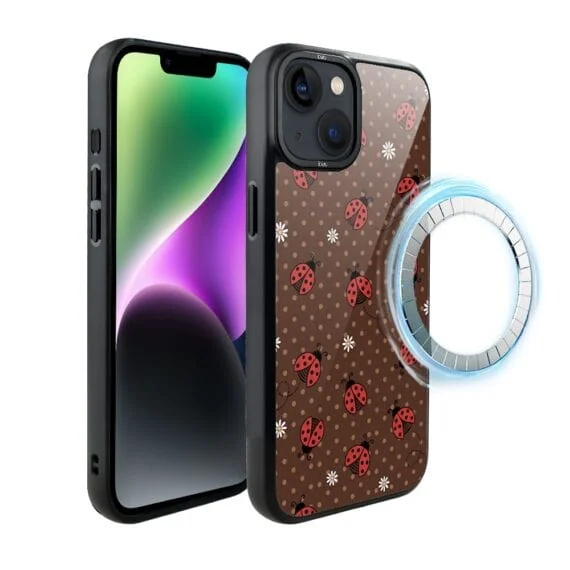 Etui do iPhone 14 Plus DropGuard Matt z MagSafe, Bella Fantasia, Wesołe biedronki (2)